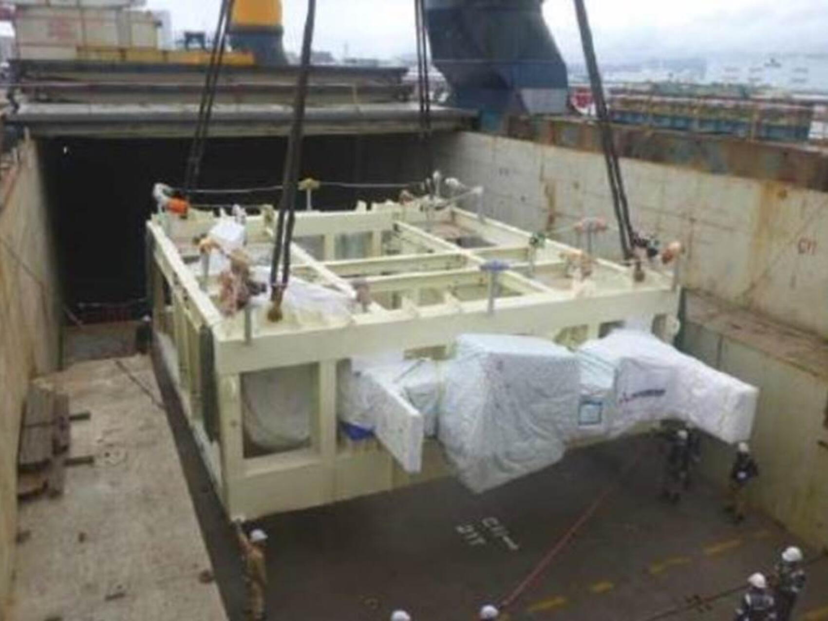 This D-shaped coil leaving Japan is ITER's ninth